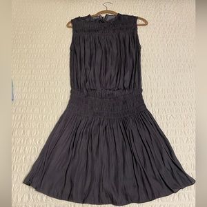Do + Be Indigo Smocked Sleeveless mini dress